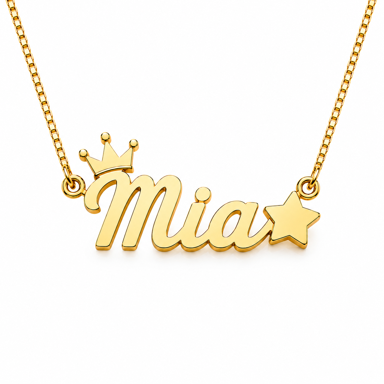Personalized Name Necklace for Girls with Parents’ Contact Number